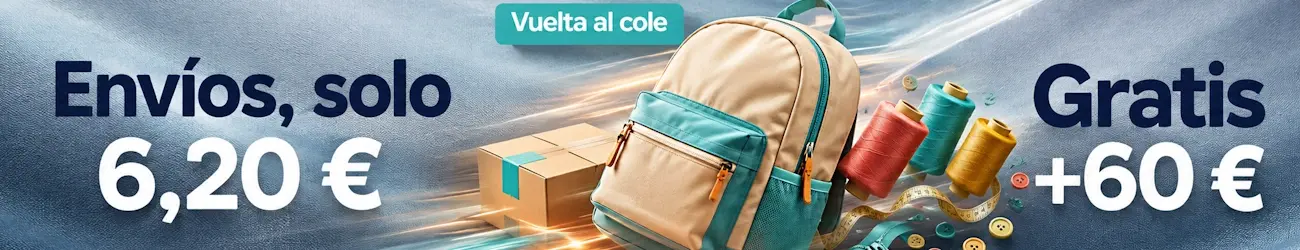 Envíos para la vuelta al cole desde 6,20 euros y gratis en pedidos superiores a 60 euros